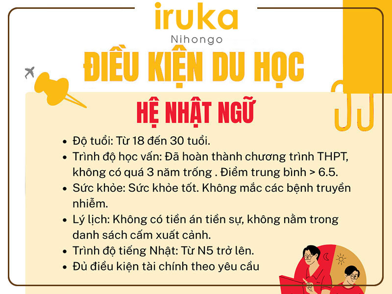 Điều kiện du học Nhật Bản hệ Nhật ngữ 