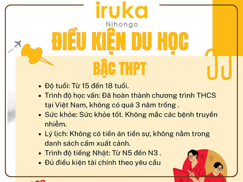 Điều kiện du học Nhật Bản bậc THPT